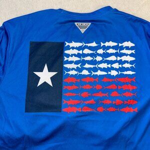 Columbia PFG Texas Flag Sun Shirt – Men’s Medium, Like New